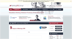 Desktop Screenshot of aegon.rankingofe.com.pl